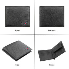 Men's RFID Leather Money Clip Wallet Vintage Card Holder