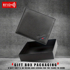 Men's RFID Leather Money Clip Wallet Vintage Card Holder