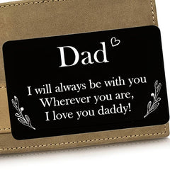 Metal Wallet Holder Souvenir Card Father's Birthday Gift