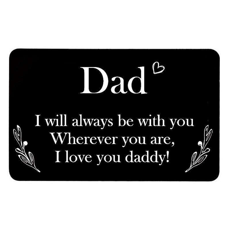 Metal Wallet Holder Souvenir Card Father's Birthday Gift