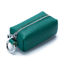 Men's Zipper Wallet Car Key Bag Coin Purse Leather Wallet