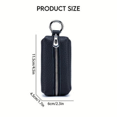 Men's Zipper Wallet Car Key Bag Coin Purse Leather Wallet