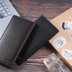 Men's Leather Wallet Long Business Wallet ID Card Holder