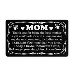 Aluminium Alloy Wallet Card for Grandson Granddaughter Sister Niece Aunt Couple