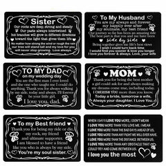 Aluminium Alloy Wallet Card for Grandson Granddaughter Sister Niece Aunt Couple