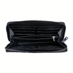 Men's Crocodile Pattern Clutch Bag Business Zipper Purse