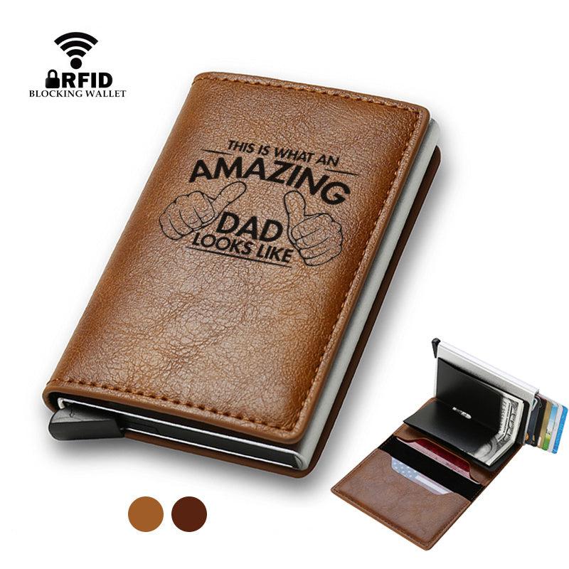 Vintage Casual RFID Blocking Money Clip for Dad