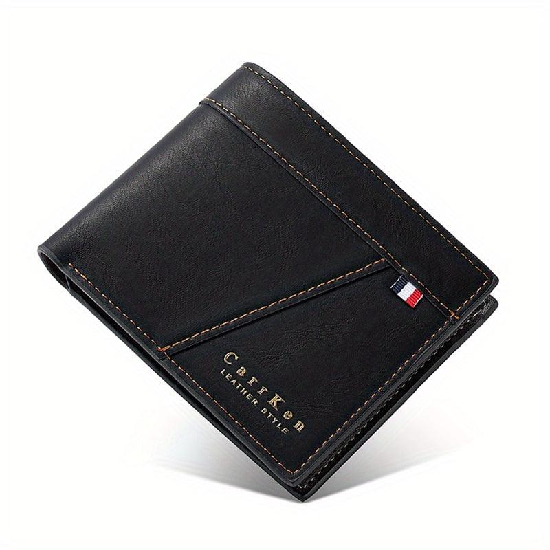 Men's PU Leather Wallet Card Slots Credit Card Holder