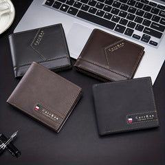 Men's PU Leather Wallet Card Slots Credit Card Holder