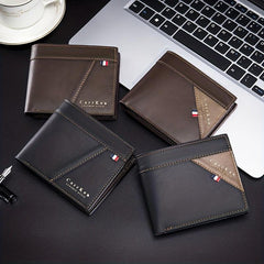 Men's PU Leather Wallet Card Slots Credit Card Holder