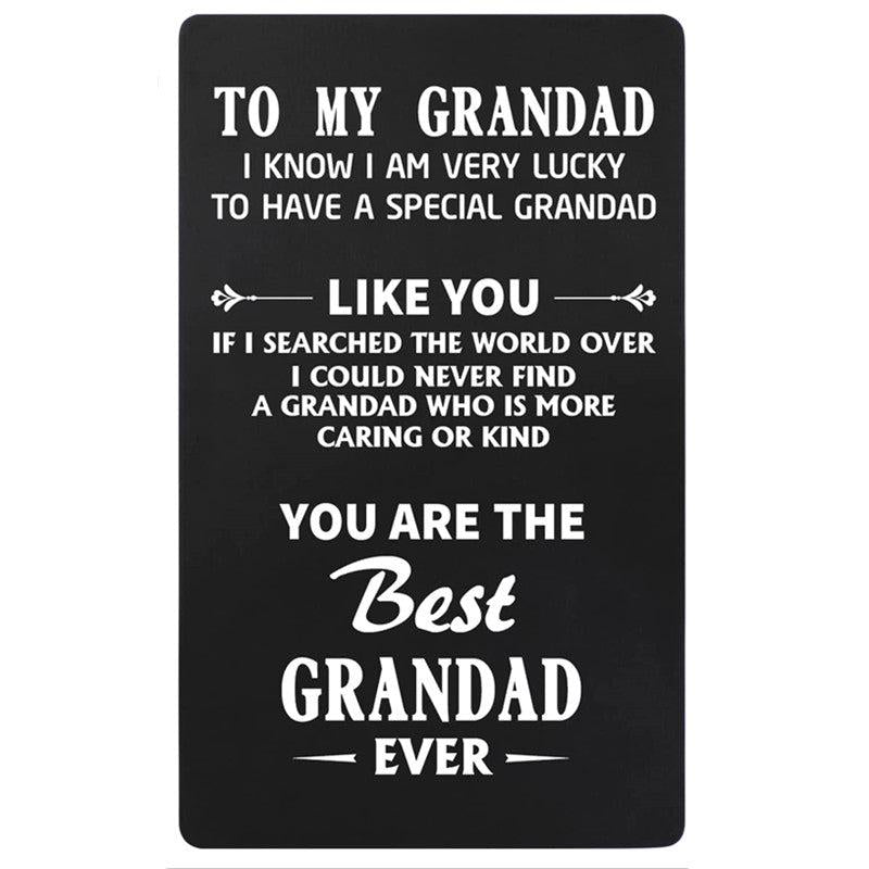 Engraved Wallet Insert Card Gift For Men - Father's Day Gift
