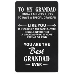 Engraved Wallet Insert Card Gift For Men - Father's Day Gift