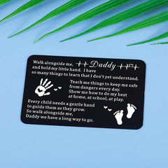 Engraved Wallet Insert Card Gift For Men - Father's Day Gift