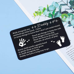 Engraved Wallet Insert Card Gift For Men - Father's Day Gift
