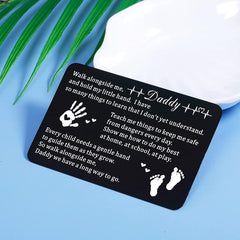 Engraved Wallet Insert Card Gift For Men - Father's Day Gift