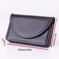 Men's Business Card Holder with Coin Purse