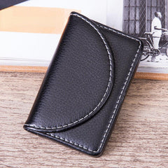 Men's Business Card Holder with Coin Purse