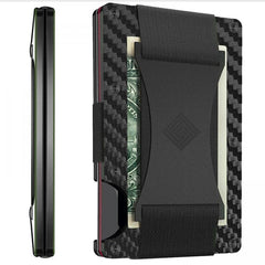 Slim RFID Blocking Metal Wallet with Money Clip
