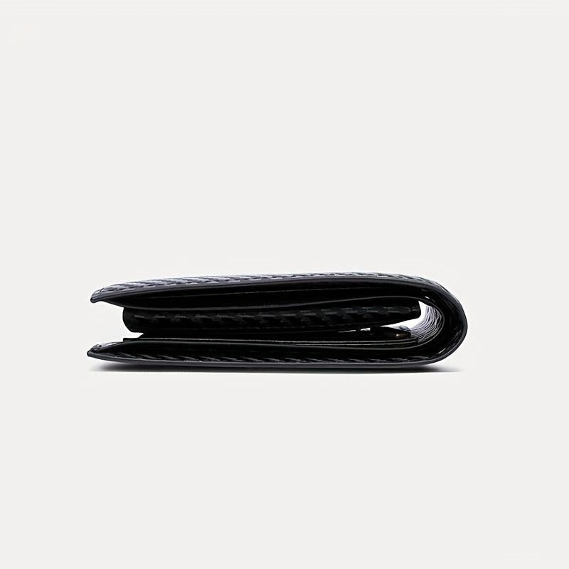 RFID Blocking Leather Bifold Wallet For Men Card Slots Coin Purse