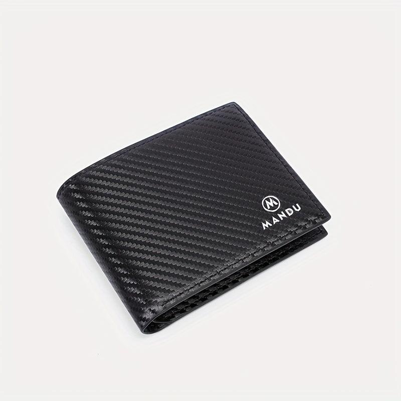 RFID Blocking Leather Bifold Wallet For Men Card Slots Coin Purse