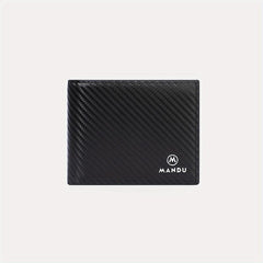 RFID Blocking Leather Bifold Wallet For Men Card Slots Coin Purse