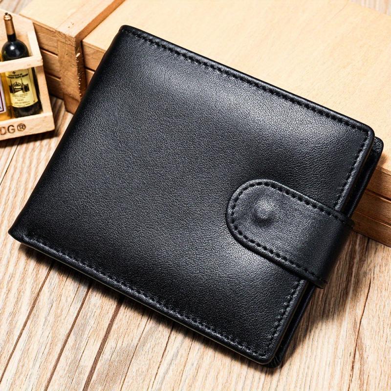 Men's Casual Bifold Leather Wallet Coin Purse