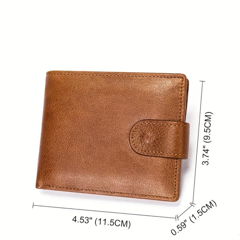 Men's Casual Bifold Leather Wallet Coin Purse
