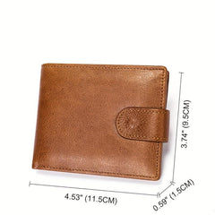 Men's Casual Bifold Leather Wallet Coin Purse