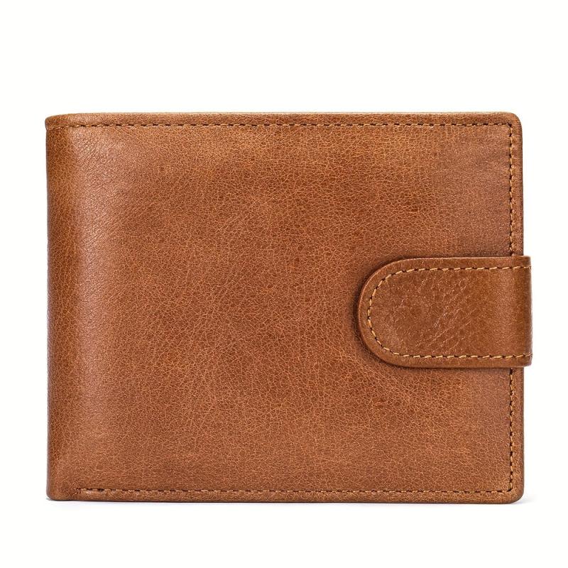 Men's Casual Bifold Leather Wallet Coin Purse