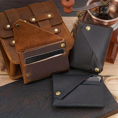 Vintage Leather Wallet Coin Purse Ultra Thin Money Card Holder