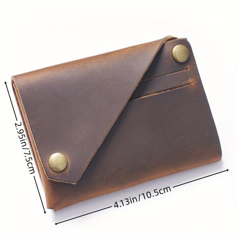 Vintage Leather Wallet Coin Purse Ultra Thin Money Card Holder