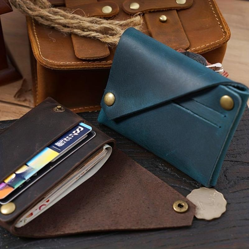 Vintage Leather Wallet Coin Purse Ultra Thin Money Card Holder