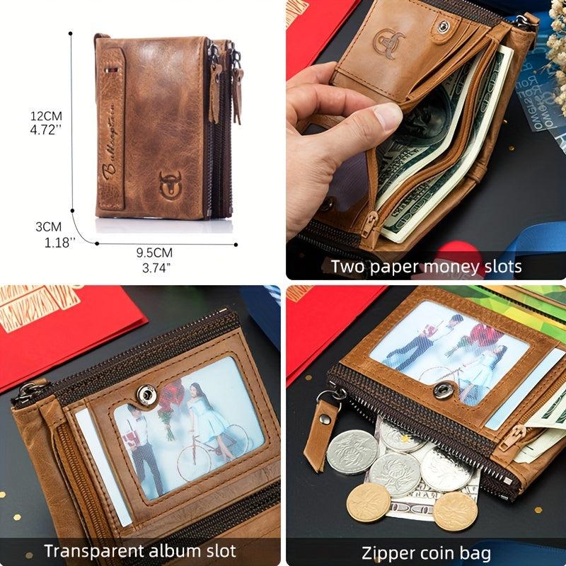 Leather Men's Credit Card Wallet Business Retro Card Large Capacity Wallet