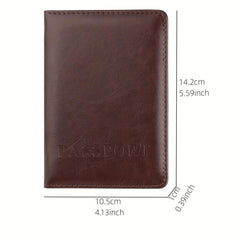 Men's Business Card Holder Passport Ticket Coin Purse