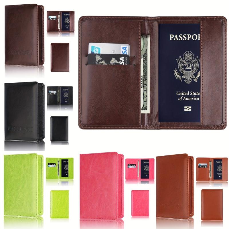 Men's Business Card Holder Passport Ticket Coin Purse