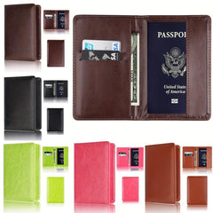 Men's Business Card Holder Passport Ticket Coin Purse