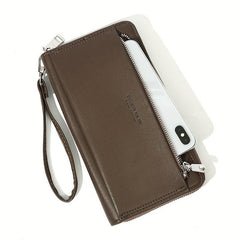 Men's Business Long Wallet Clutch Bag Mobile Phone Bag
