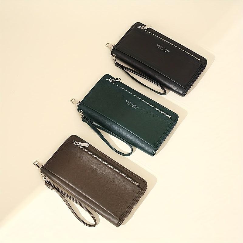 Men's Business Long Wallet Clutch Bag Mobile Phone Bag