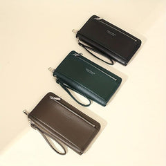 Men's Business Long Wallet Clutch Bag Mobile Phone Bag
