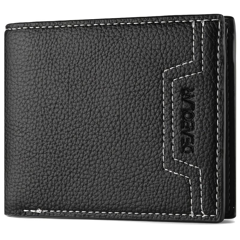 Men's PU Leather Business Wallet Card Holder