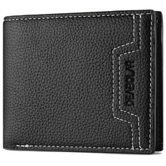 Men's PU Leather Business Wallet Card Holder