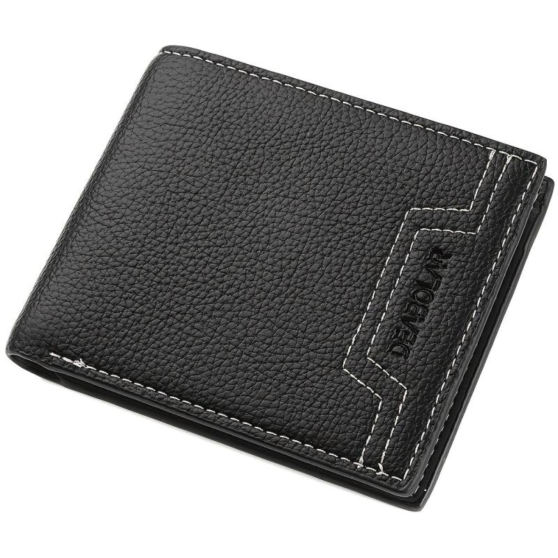 Men's PU Leather Business Wallet Card Holder
