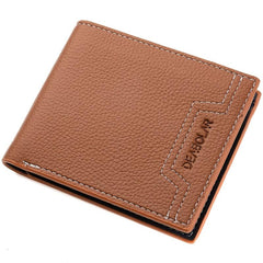 Men's PU Leather Business Wallet Card Holder