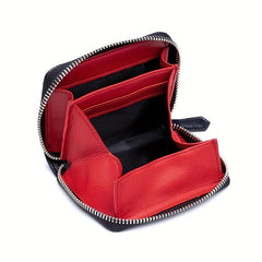 Leather Zero Wallet Coin Bag Anti theft Brush Men's And Women's
