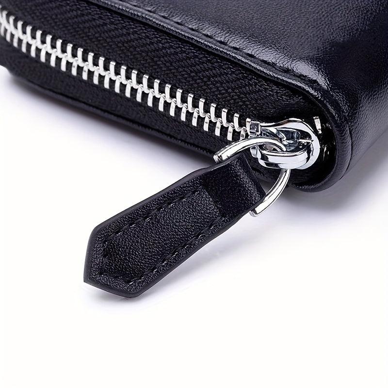 Leather Zero Wallet Coin Bag Anti theft Brush Men's And Women's
