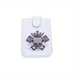 Men's Skull Pattern Buckle Coin Purse Punk Card Holder