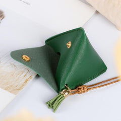 PU Leather Triangle Coin Purse Small Storage Bag