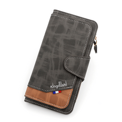 Men's Leather Hasp Handbag Large Capacity Wallet Clutch Bag
