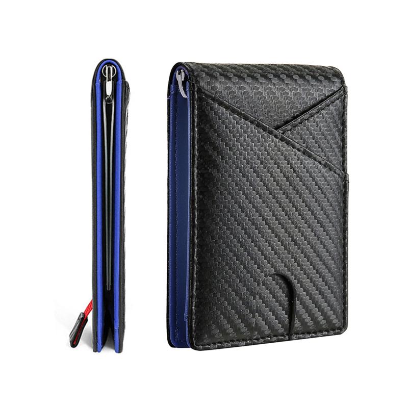 Men's Carbon Fiber PU Leather Wallet