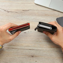 Men's Carbon Fiber PU Leather Wallet